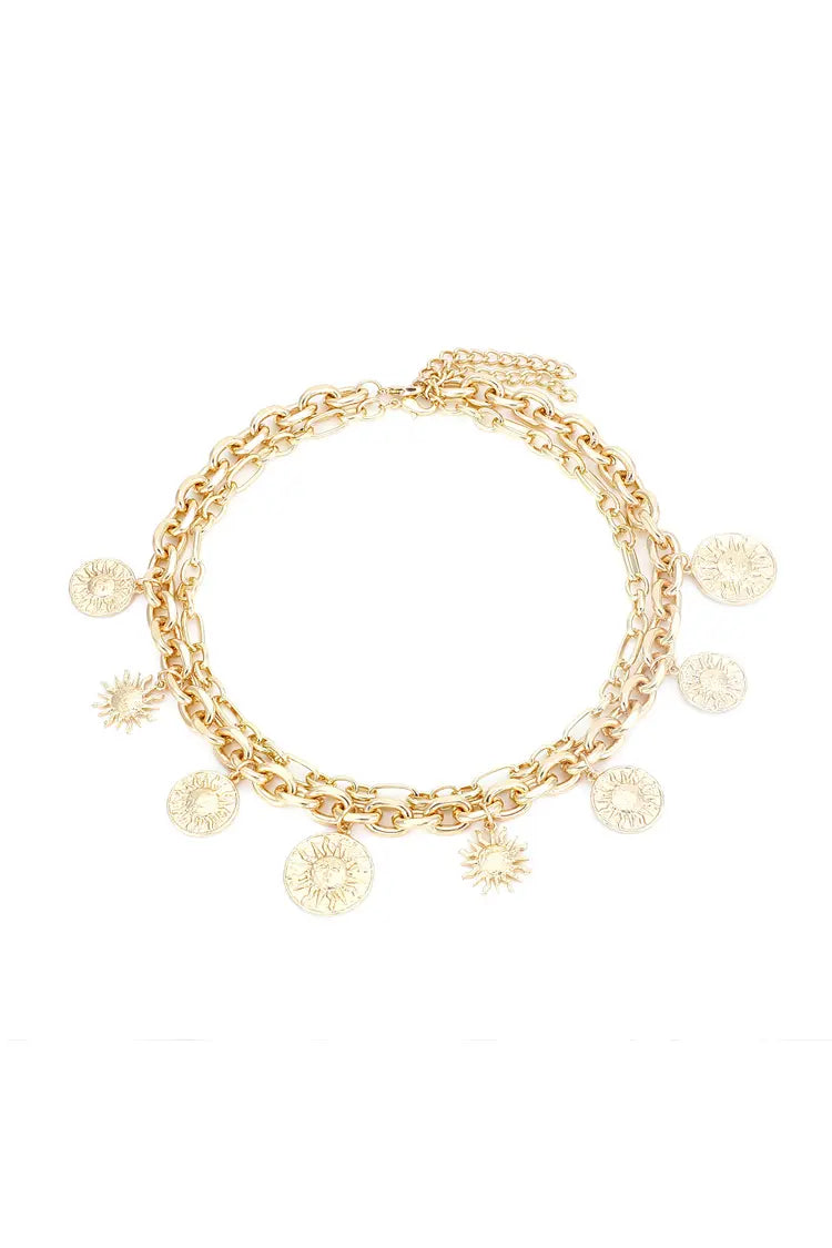 Catalina Golden Sun Necklace-CATCHALL