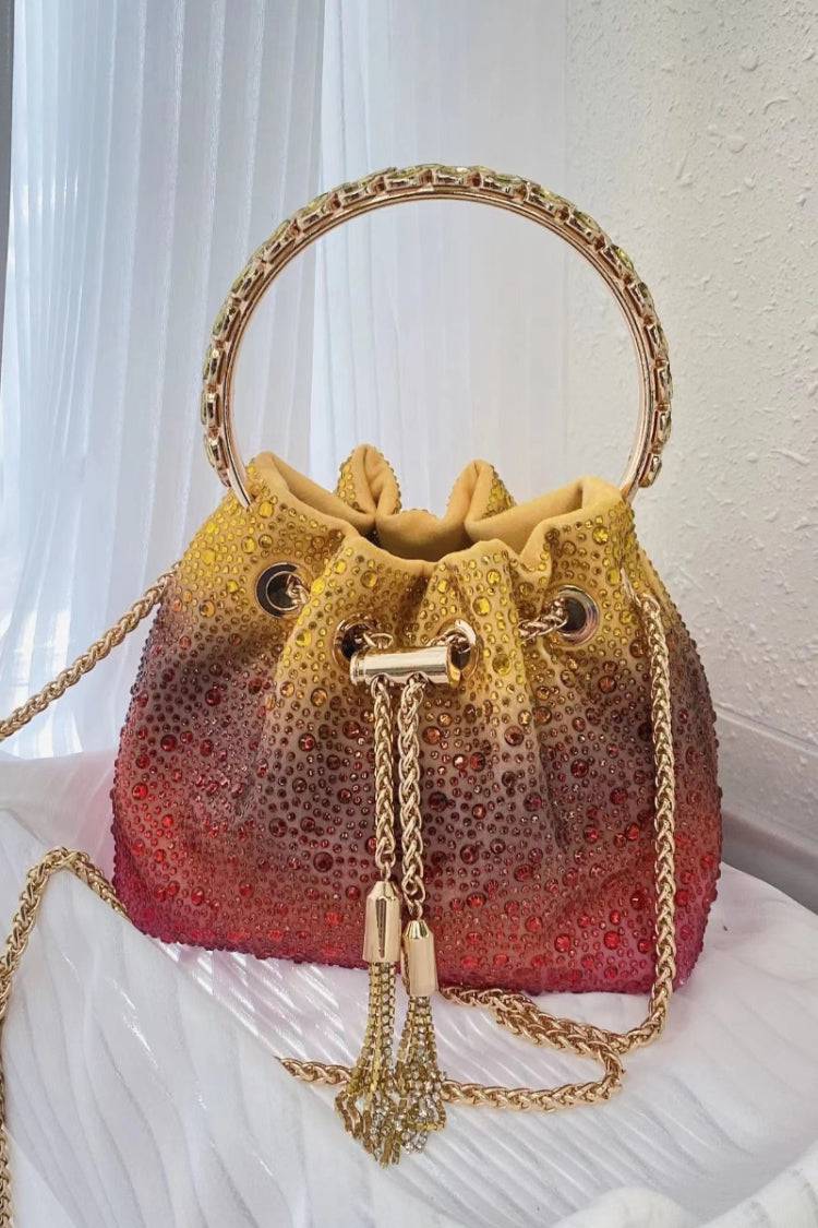 Harlow Multicolored Crystal Embellished Bucket Bag-CATCHALL