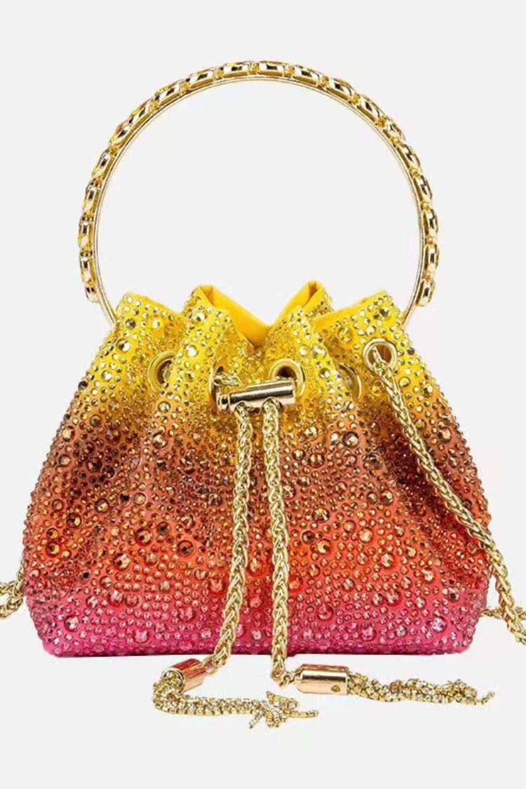 Harlow Multicolored Crystal Embellished Bucket Bag-CATCHALL