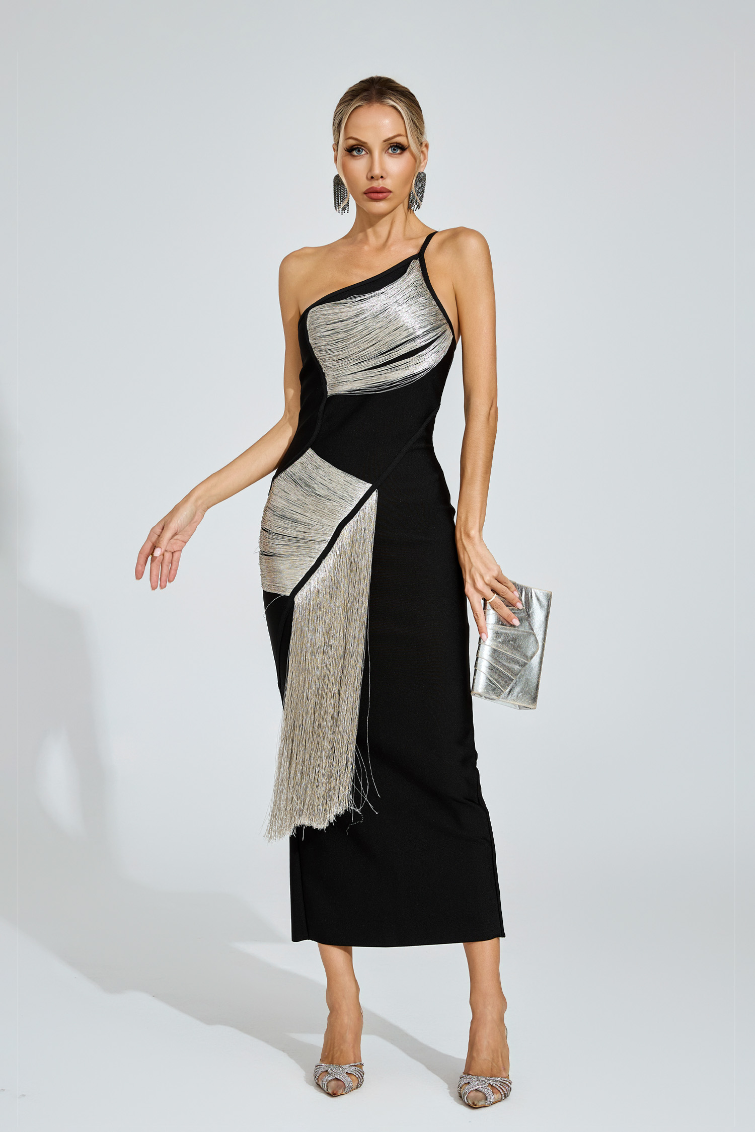 Moulton One - Shoulder Bandage Dress