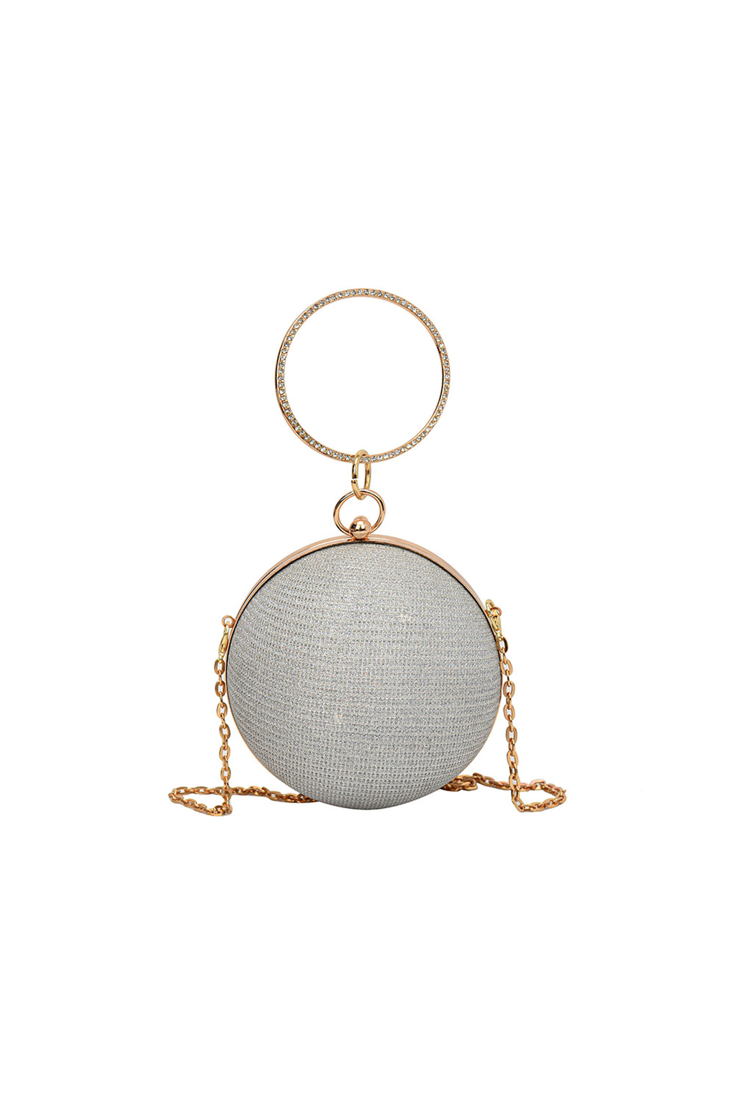 Owen Silver Round Ball Bag