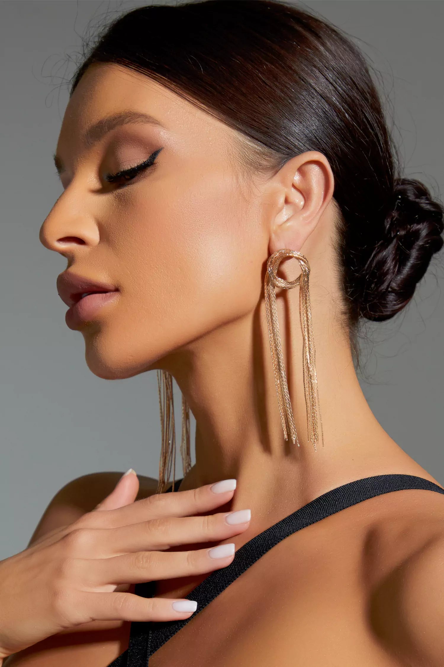 Parker Golden Tassel Earrings-CATCHALL