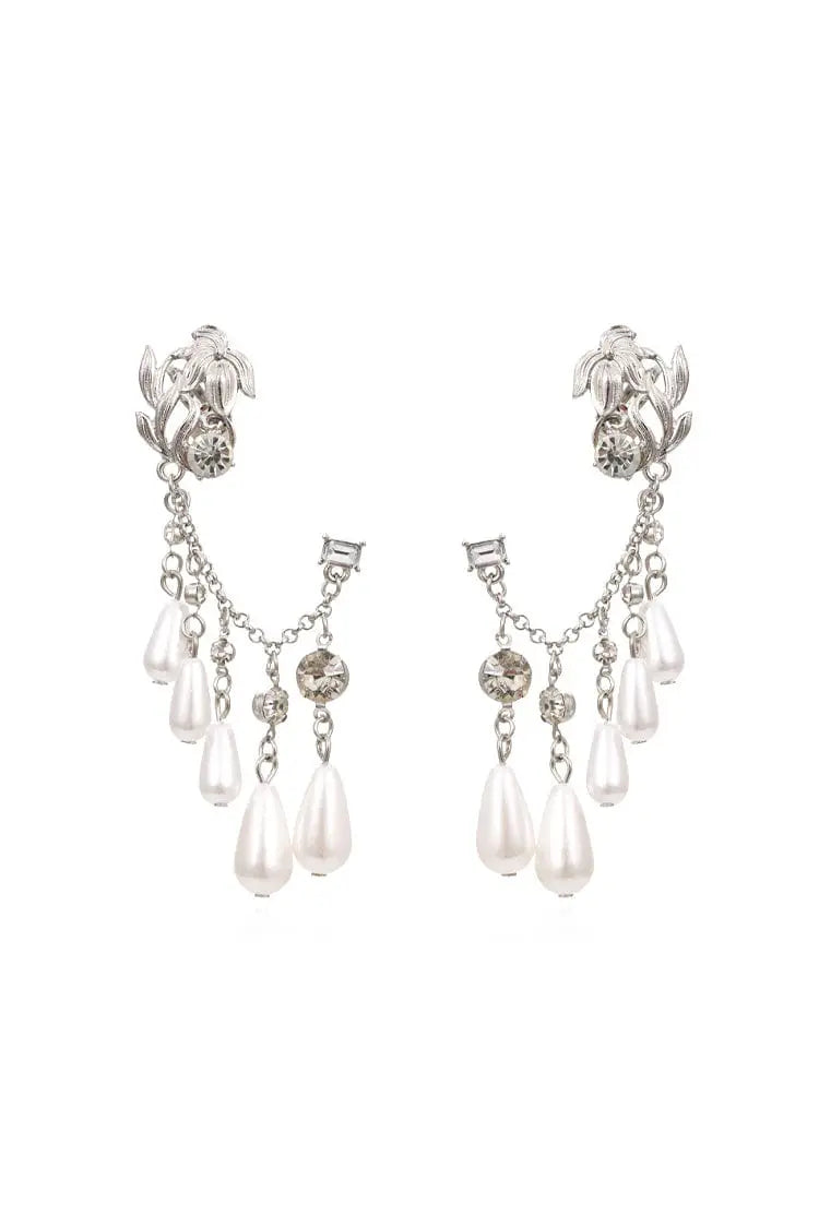 Peyton Vintage Pearl Ear Clip-CATCHALL