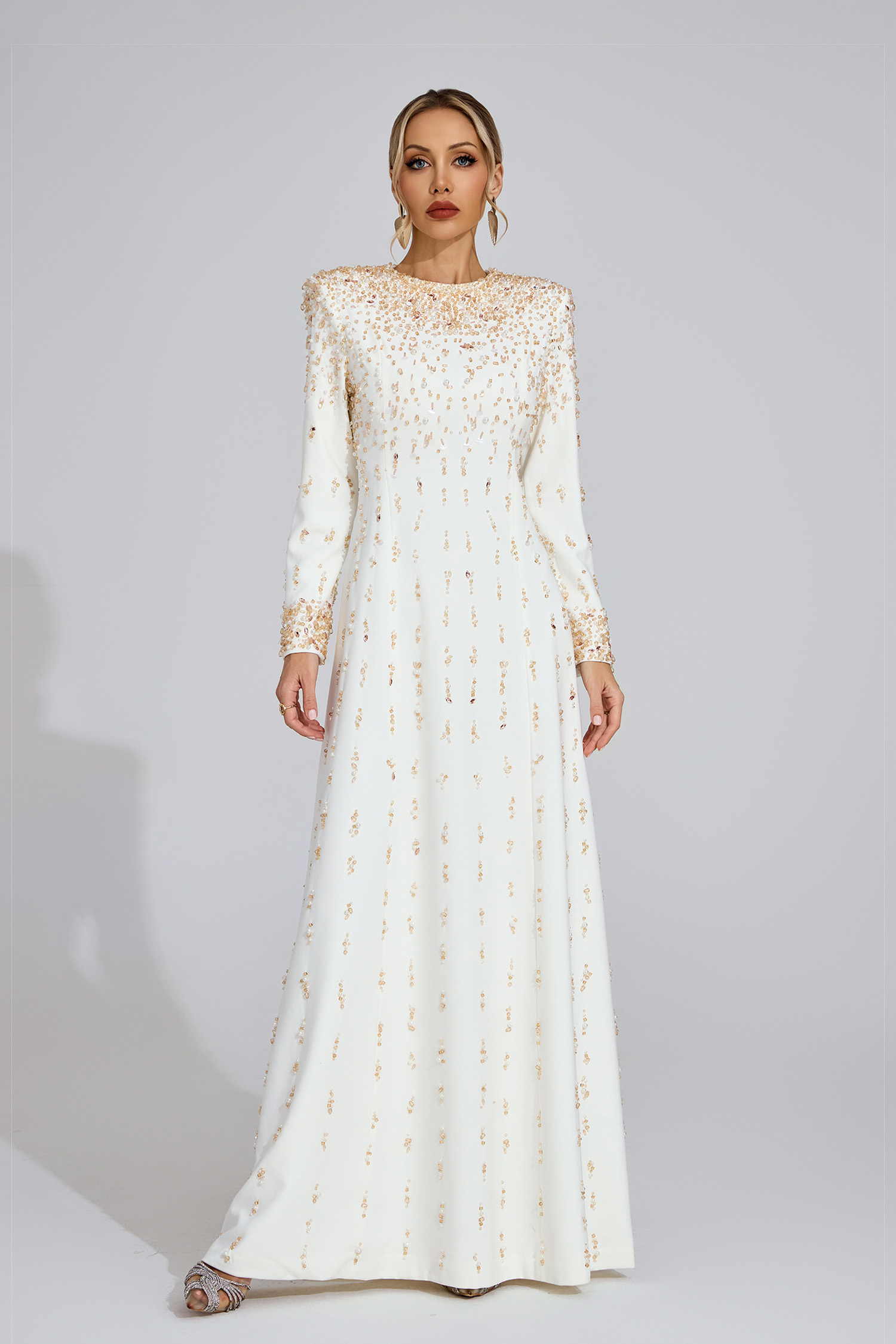 Tanith White Diamond Maxi Dress