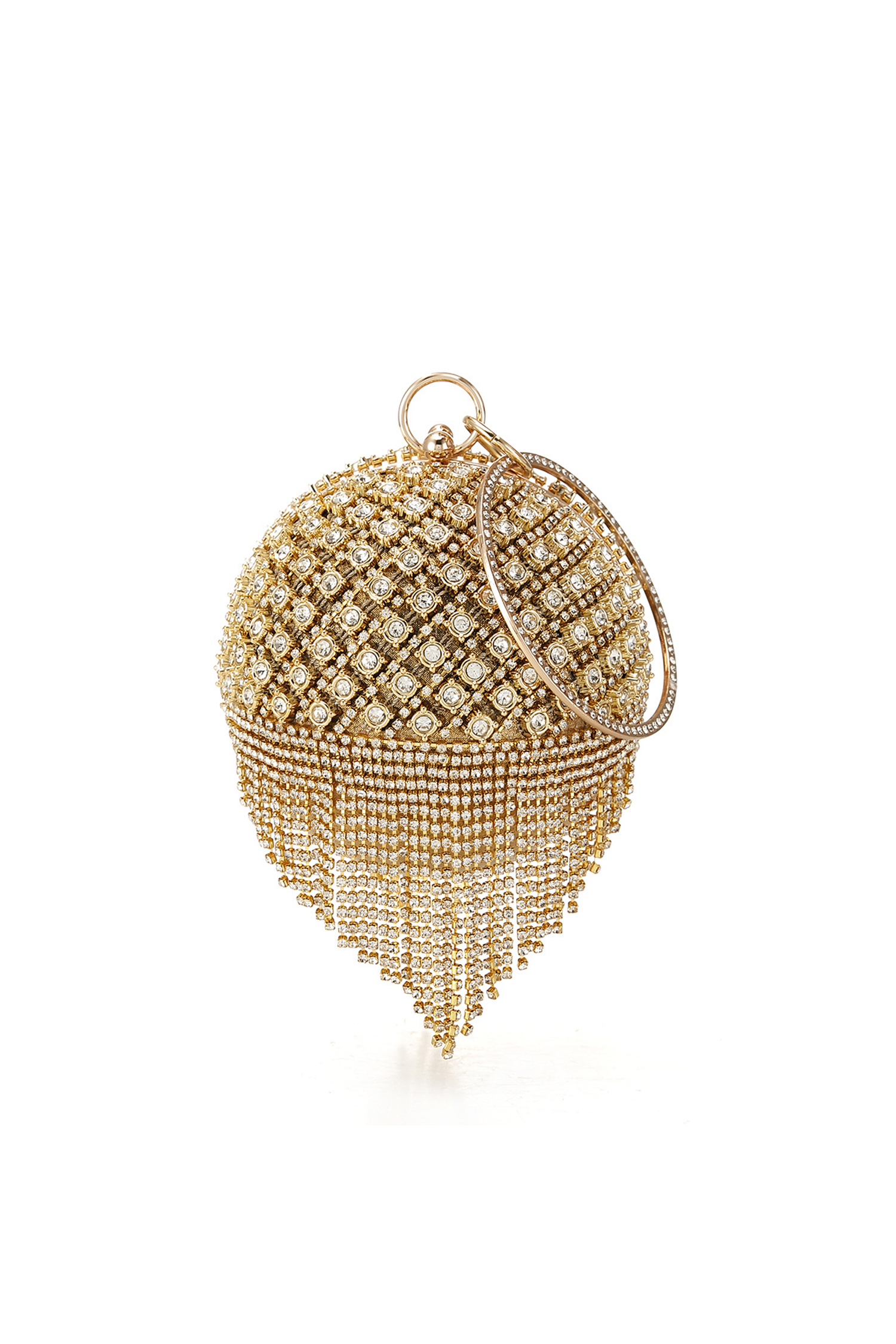 Xenia Gold Round Ball Bag-CATCHALL