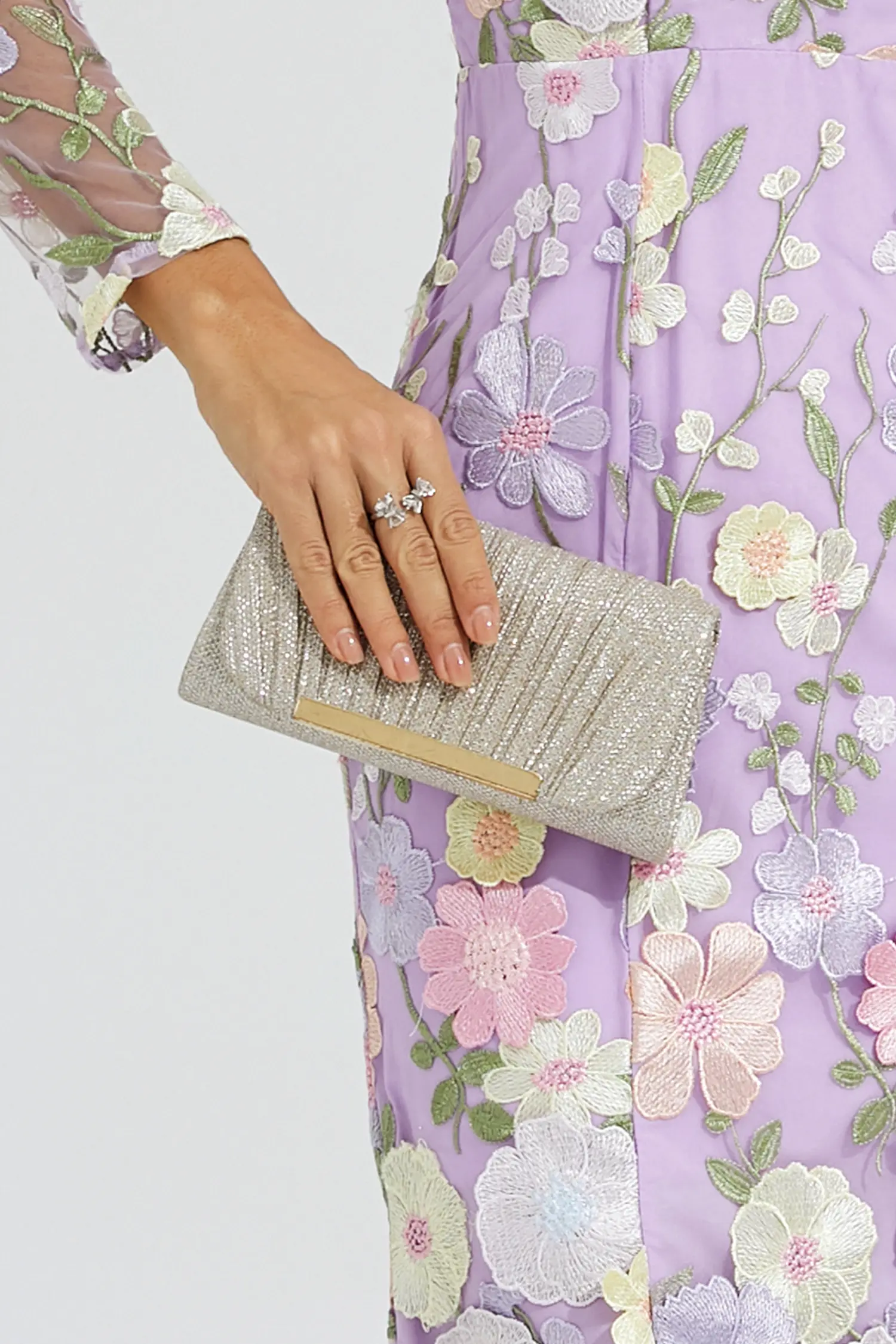 Tabitha Silver Clutch Bag-CATCHALL